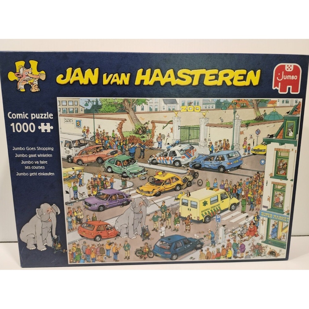 Jumbo Jan Van Haasteren "Jumbo Goes Shopping" 1000 piece Comic Puzzle